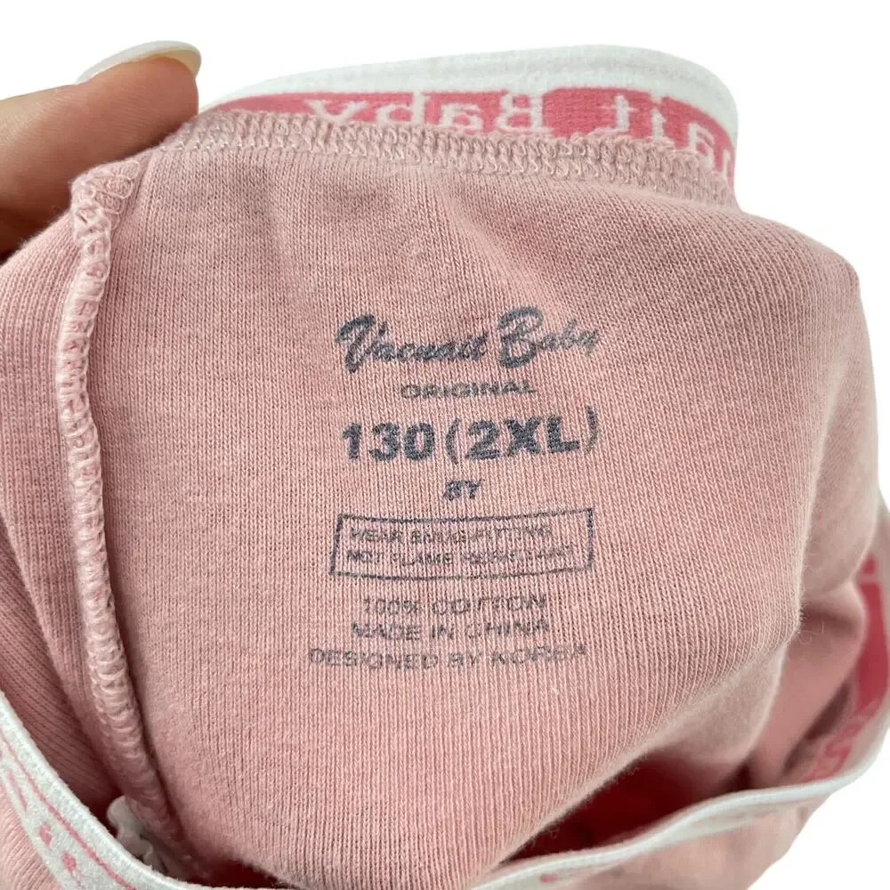 Vaenait Baby Pink Knit Bunny Rabbit Long Sleeve Pull On Pants Girls Pajama Set